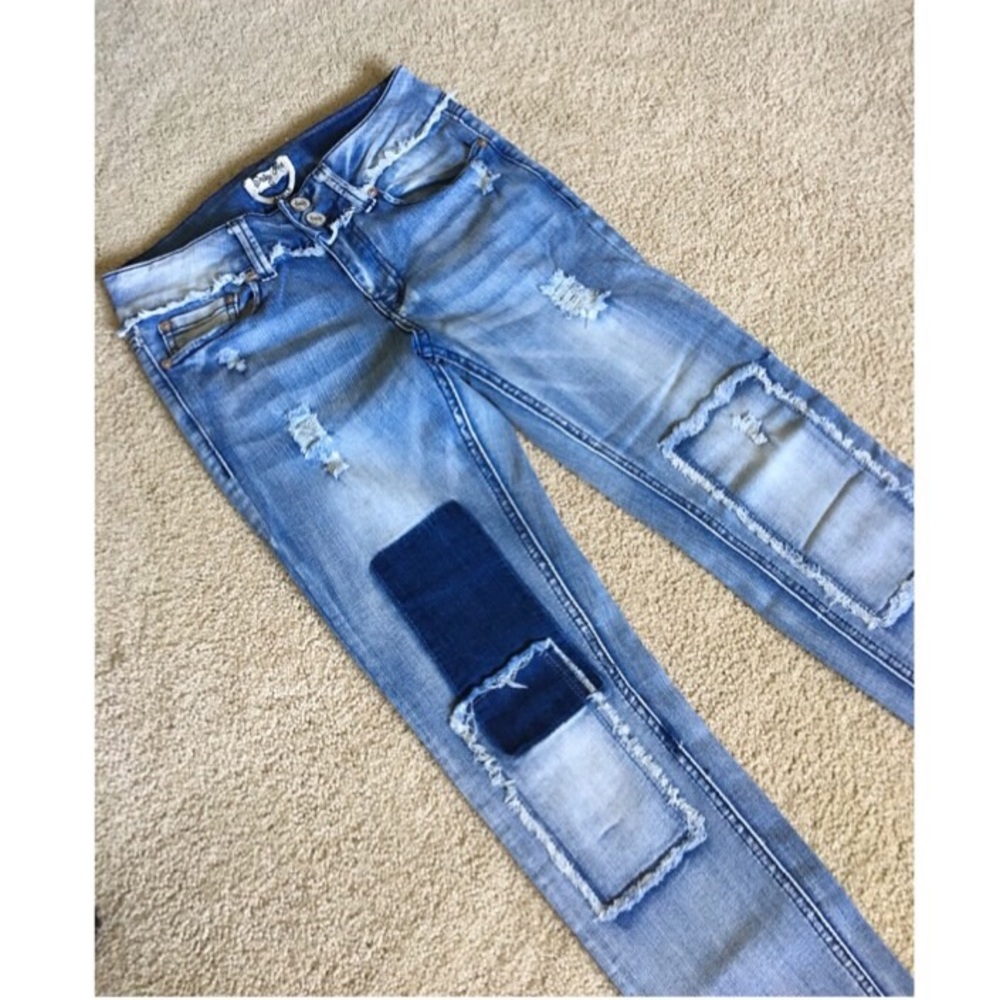 Indigo Red Skinny Jeans